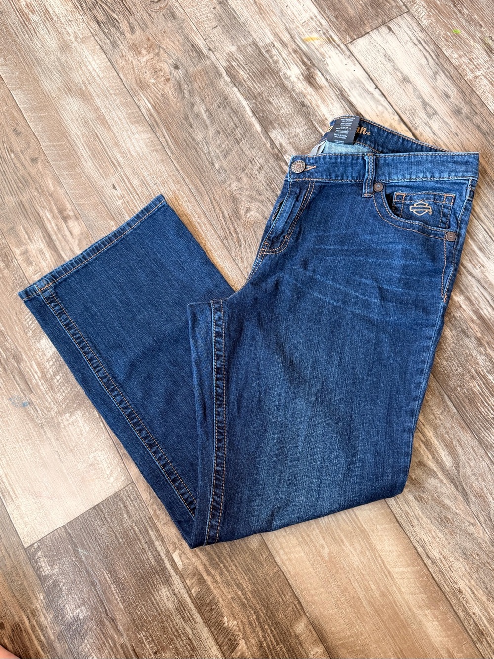 Harley-Davidson Women's Blue Boot Cut Jeans